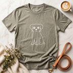 Minimal line dog Tee