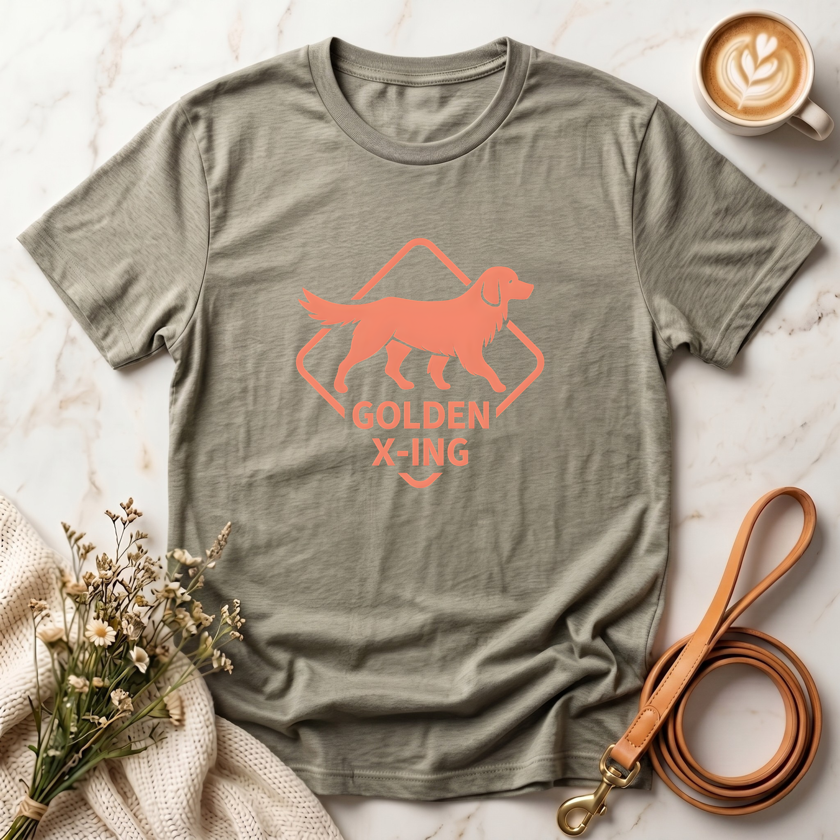 Golden Retriever X-ing Tee