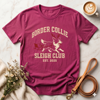 Border Collie Sleigh Club Tee
