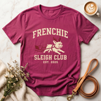 Frenchie Sleigh Club Christmas Tee