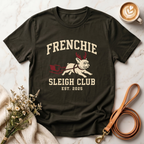 Frenchie Sleigh Club Christmas Tee