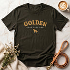 Golden Good Dogs Only Tee