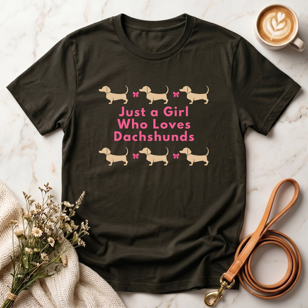 Just a Girl Who Loves Dachshunds Tee