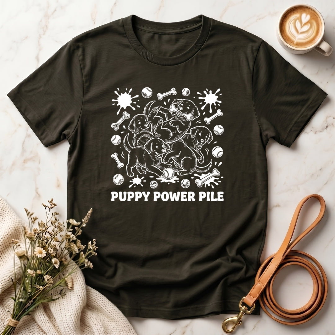 Puppy Power Pile Tee