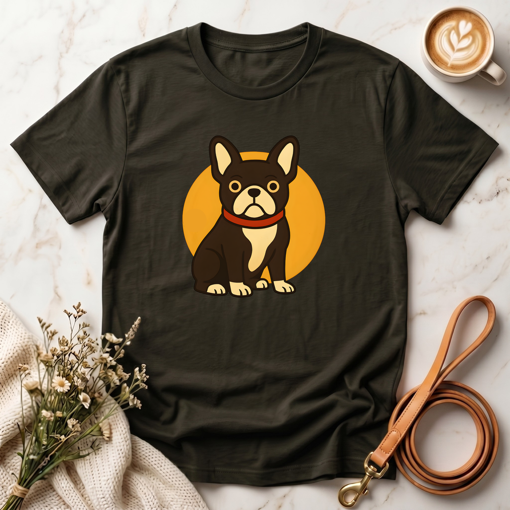 Retro French Bulldog Graphic Tee