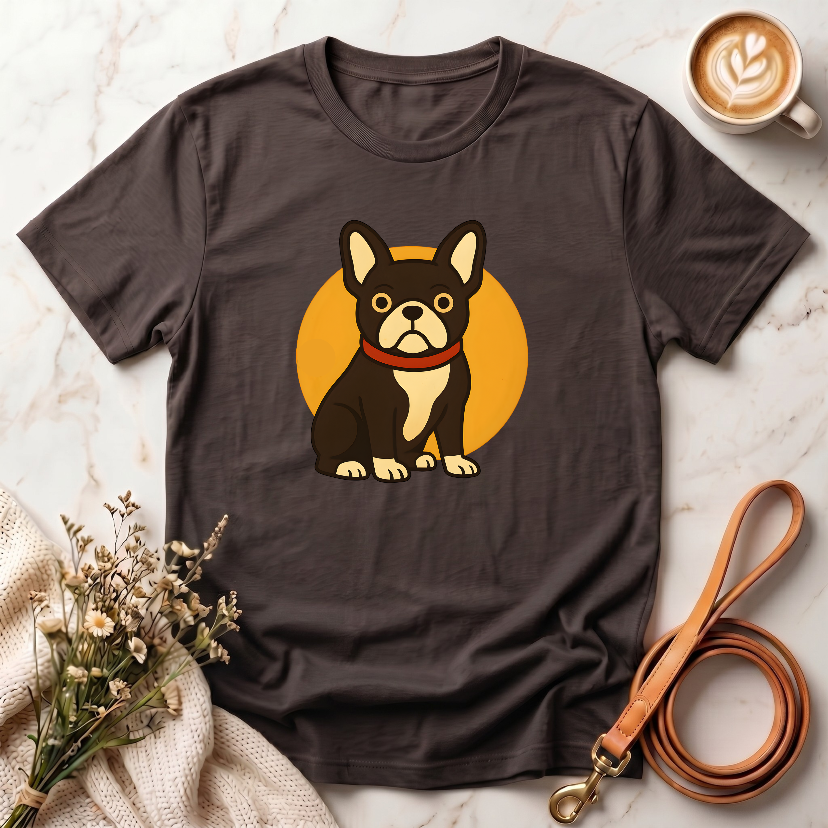 Retro French Bulldog Graphic Tee