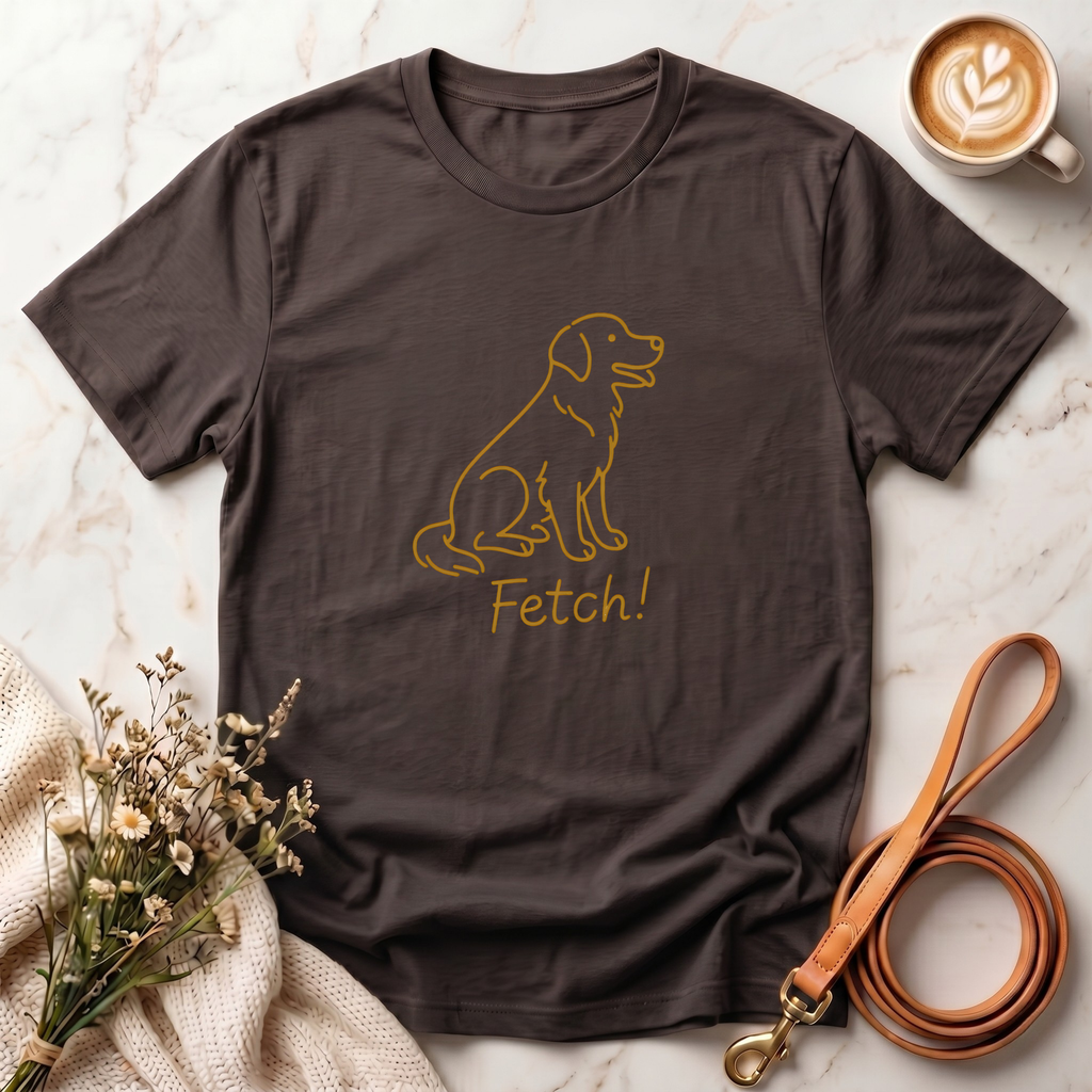 Line art Labrador Fetch! Tee