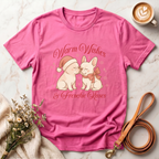 Warm Wishes & Frenchie Kisses Christmas Tee