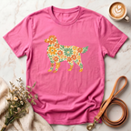 Floral Golden Retriever Tee