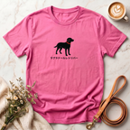 Simple Labrador Retriever with Japanese writing Tee