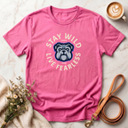 Stay Wild Live Fearless Bulldog Tee