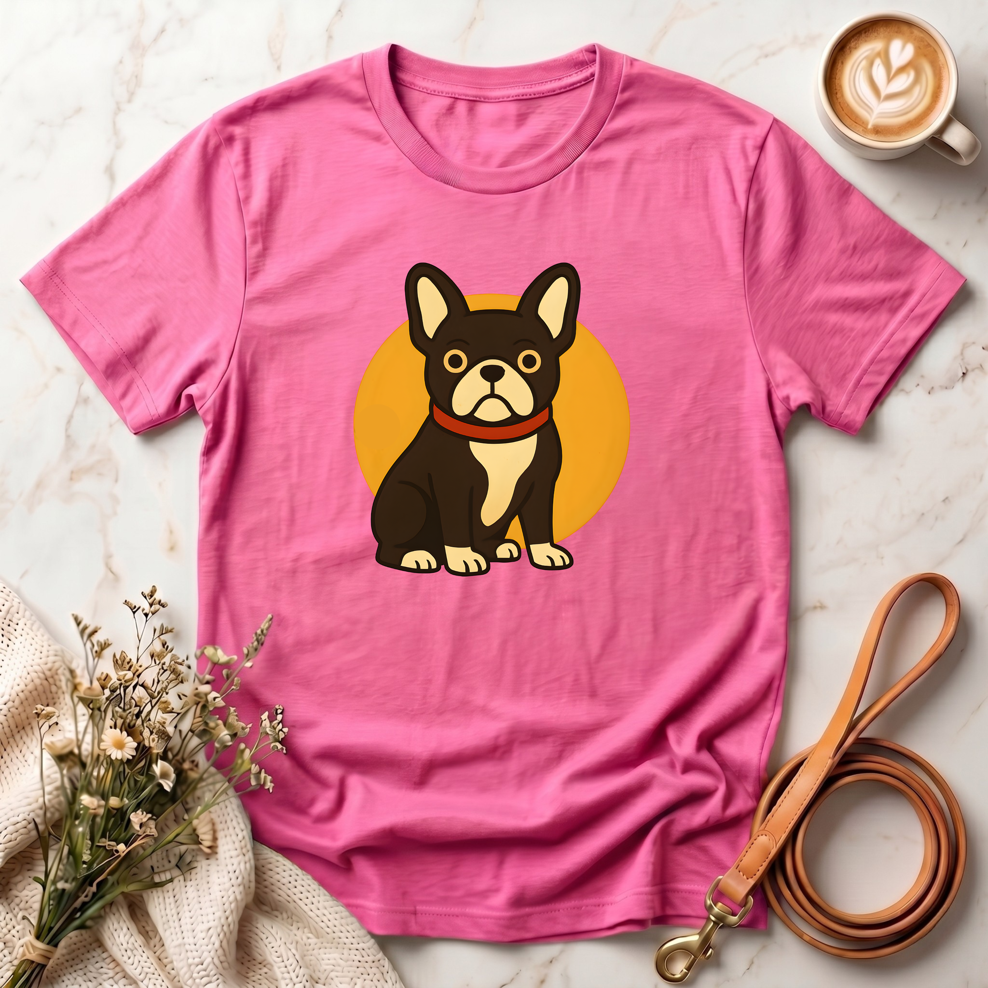 Retro French Bulldog Graphic Tee