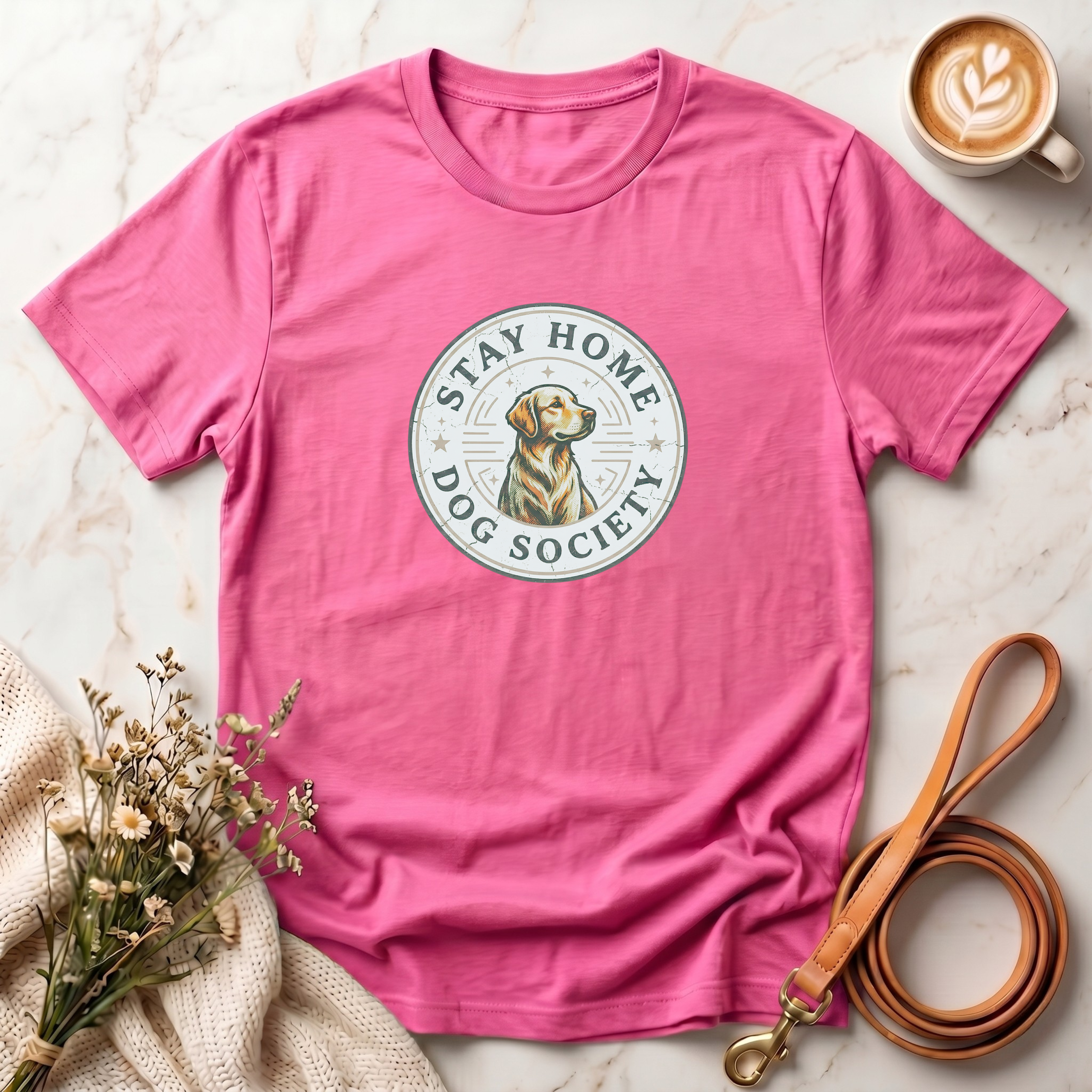 Stay Home Dog Society Tee