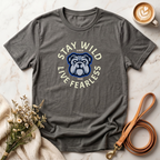 Stay Wild Live Fearless Bulldog Tee
