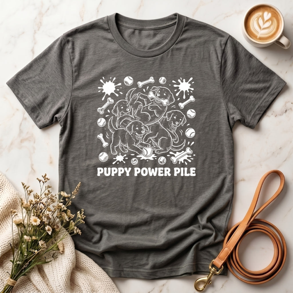 Puppy Power Pile Tee
