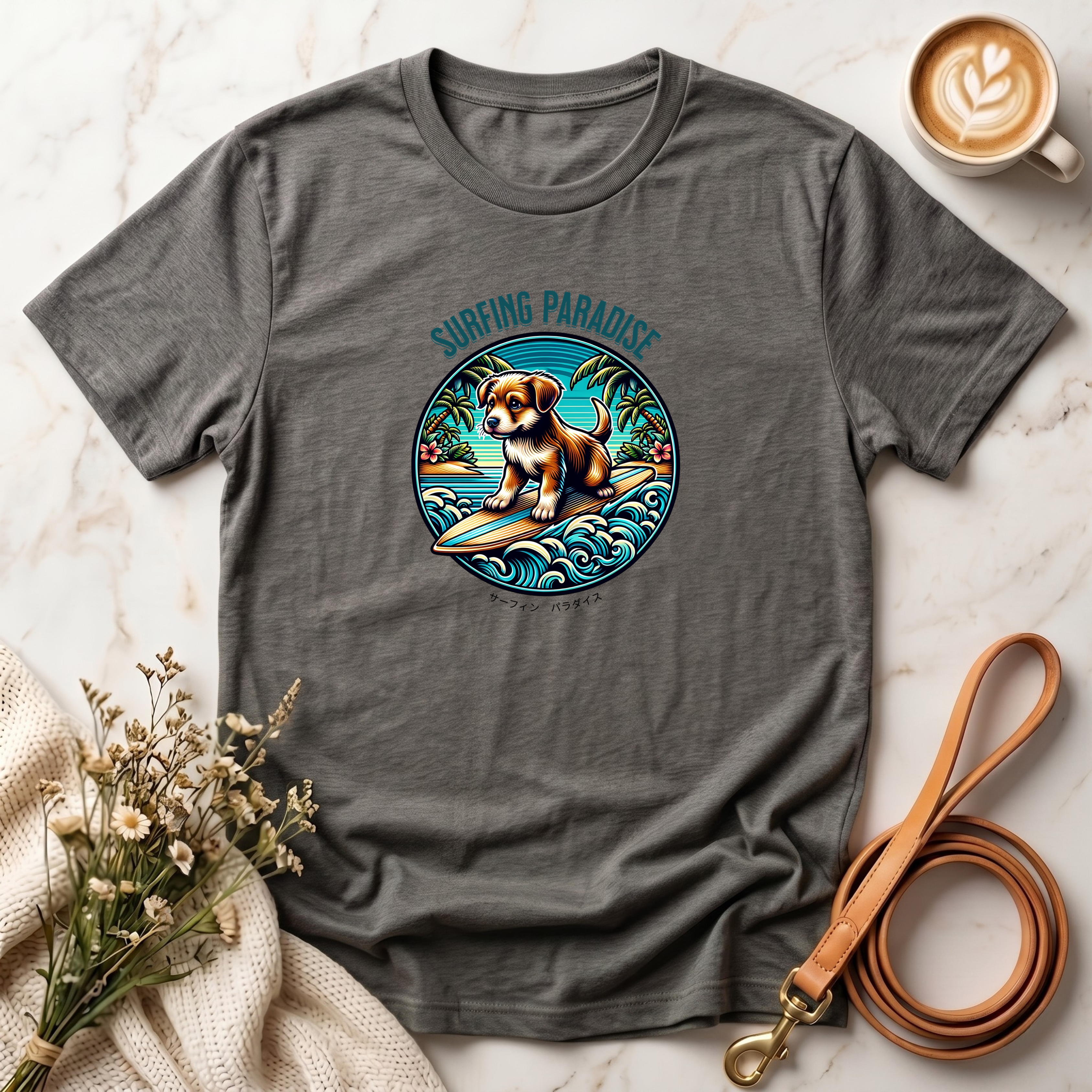 Surfing Paradise Dog Tee