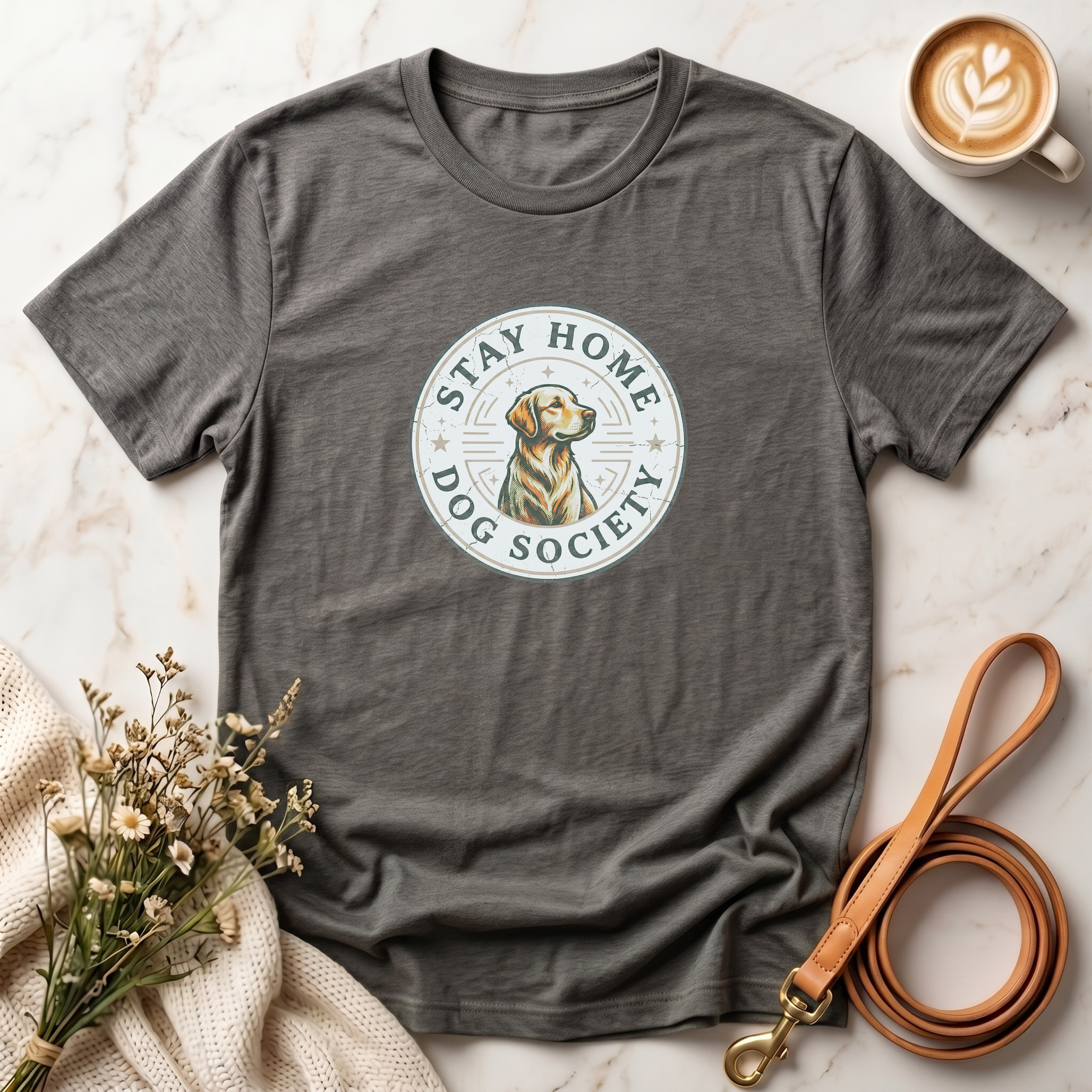 Stay Home Dog Society Tee