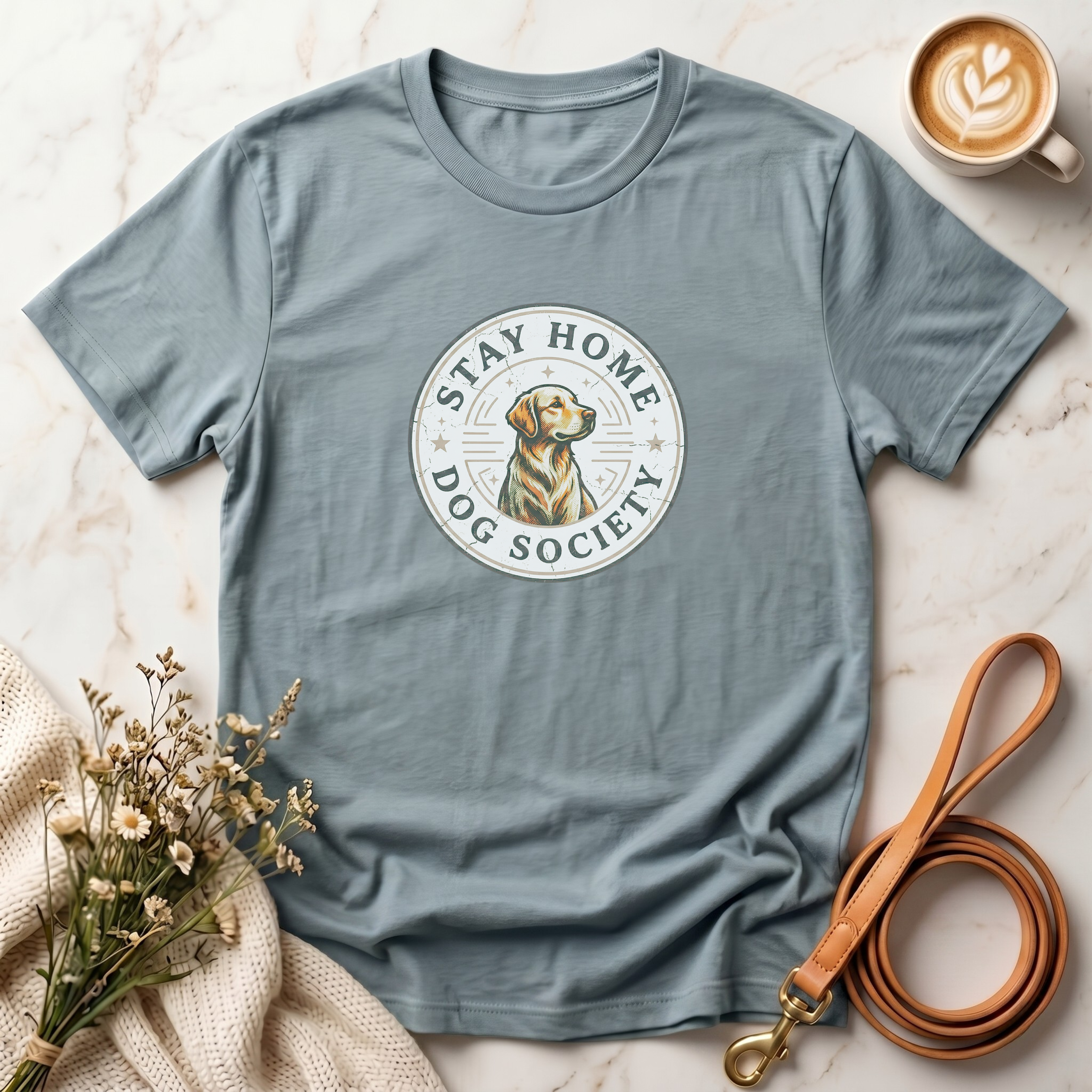 Stay Home Dog Society Tee
