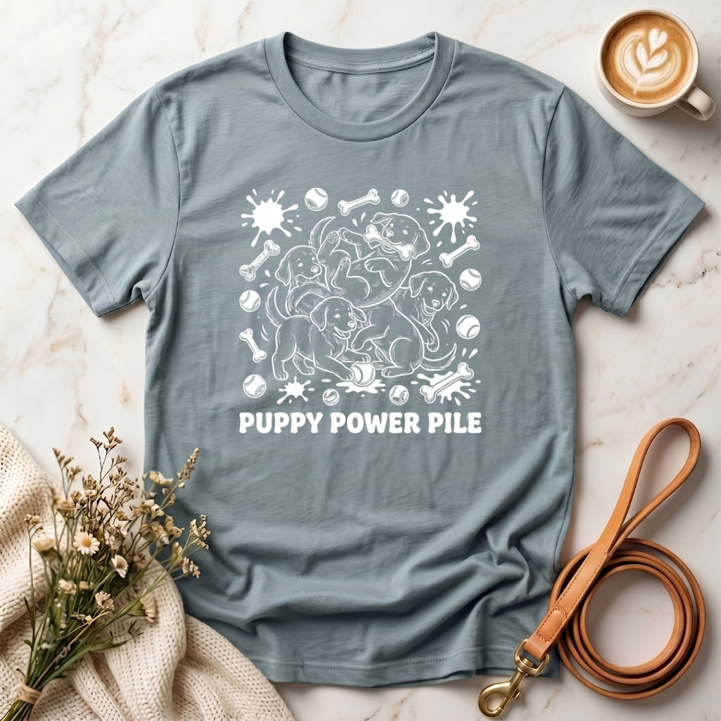 Puppy Power Pile Tee