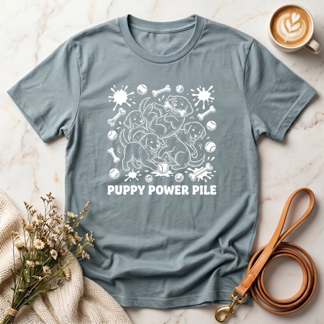 Puppy Power Pile Tee