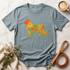 Floral Border Collie Tee