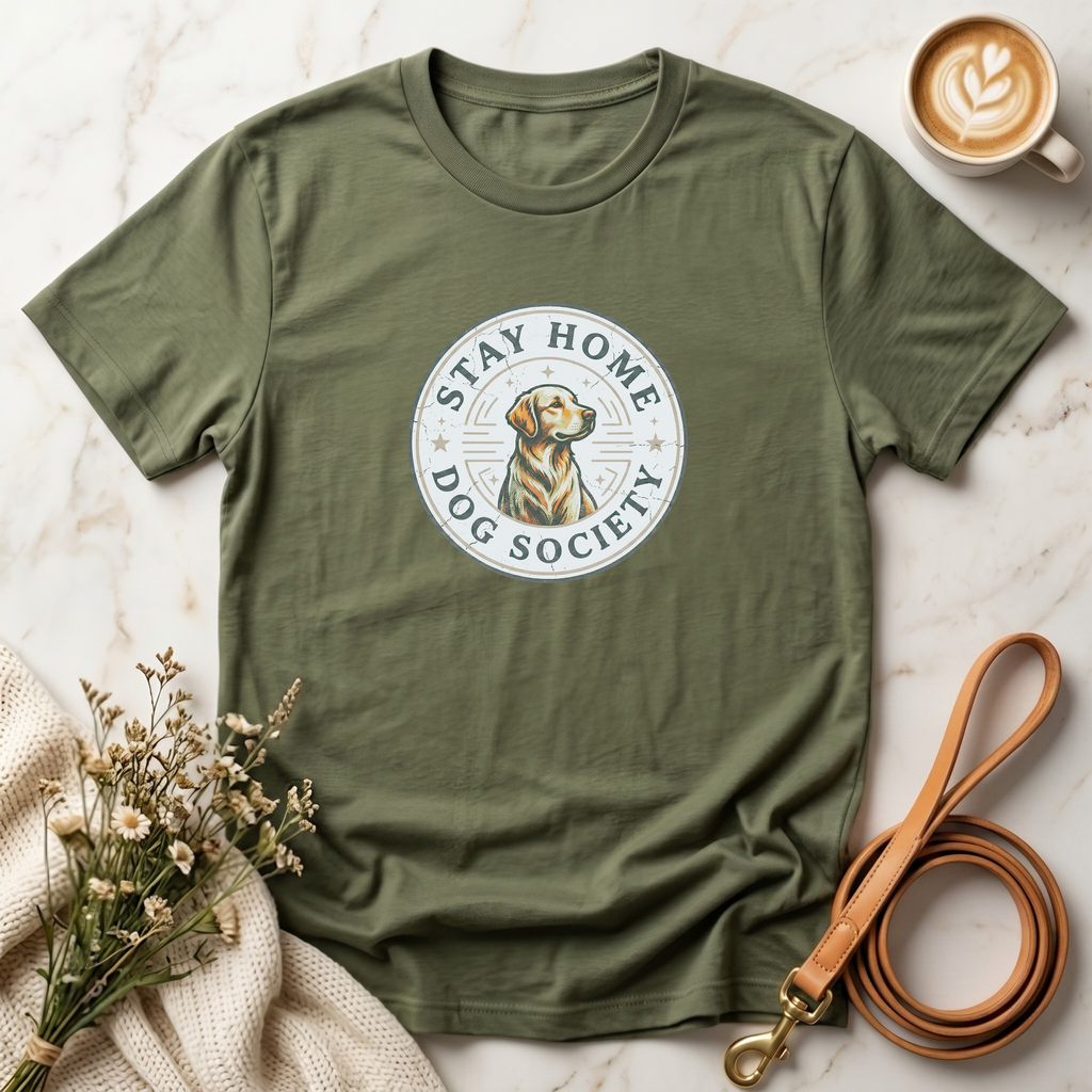 Stay Home Dog Society Tee