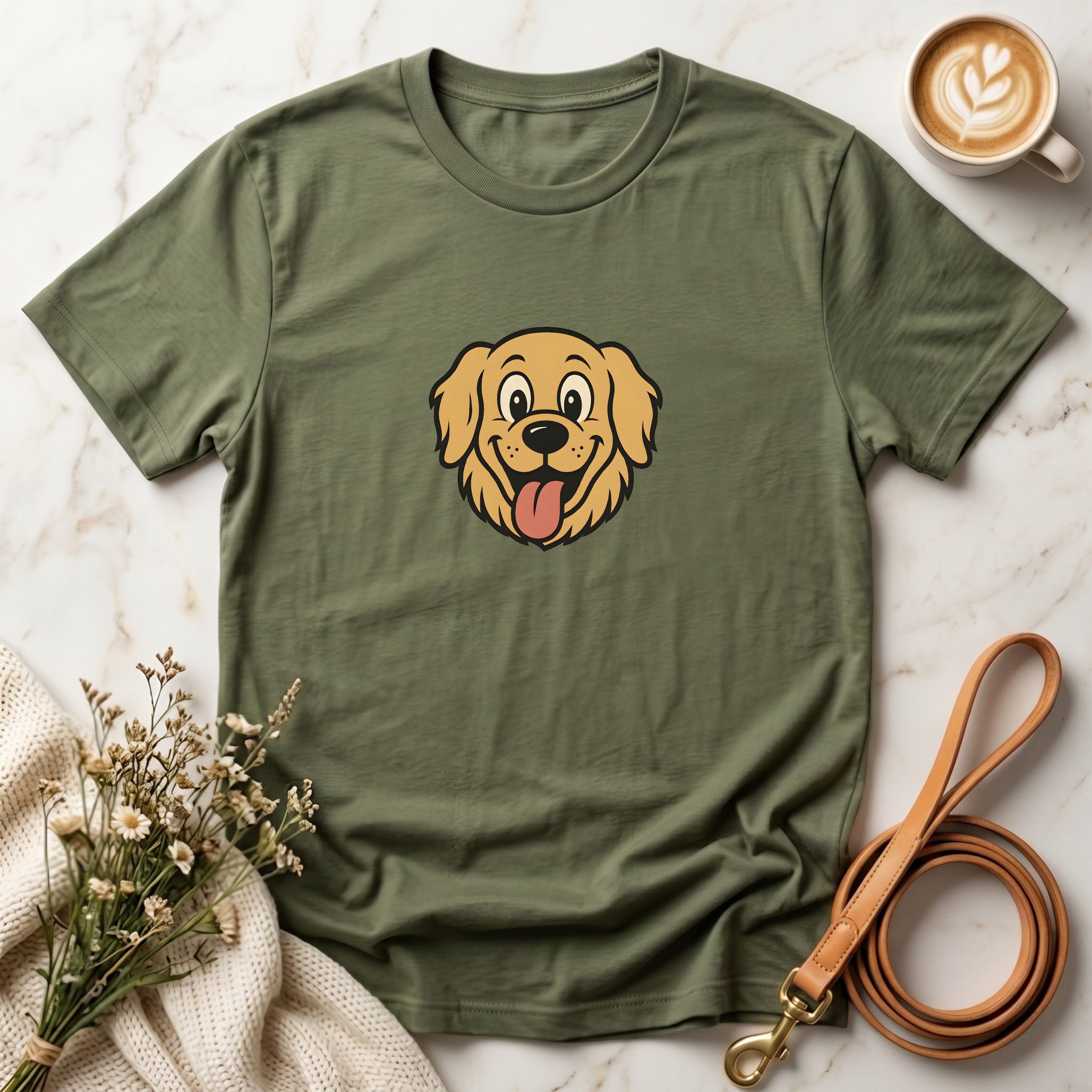 Happy Golden Retriever Tee