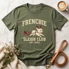 Frenchie Sleigh Club Christmas Tee