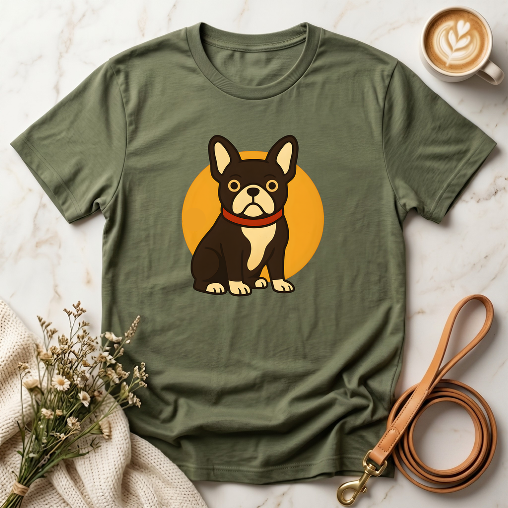 Retro French Bulldog Graphic Tee