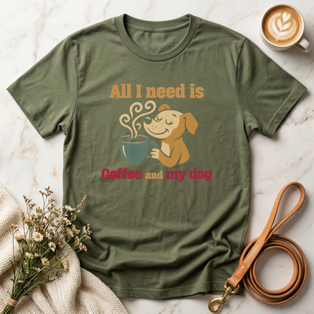All I need is Coffee and my dog Tee