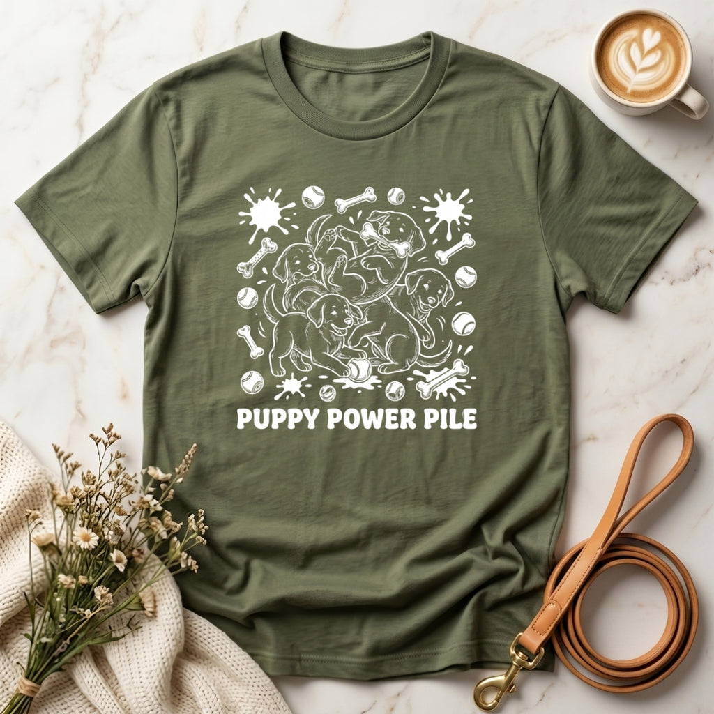 Puppy Power Pile Tee