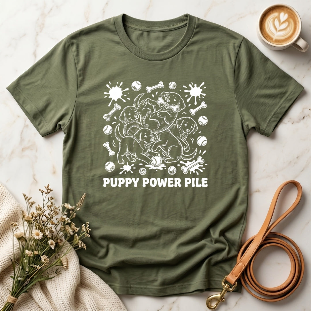 Puppy Power Pile Tee