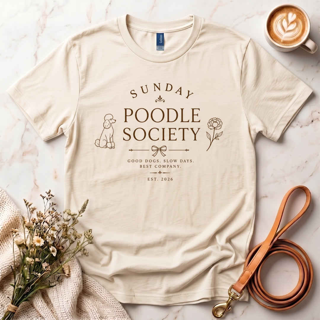Sunday Poodle Society Tee