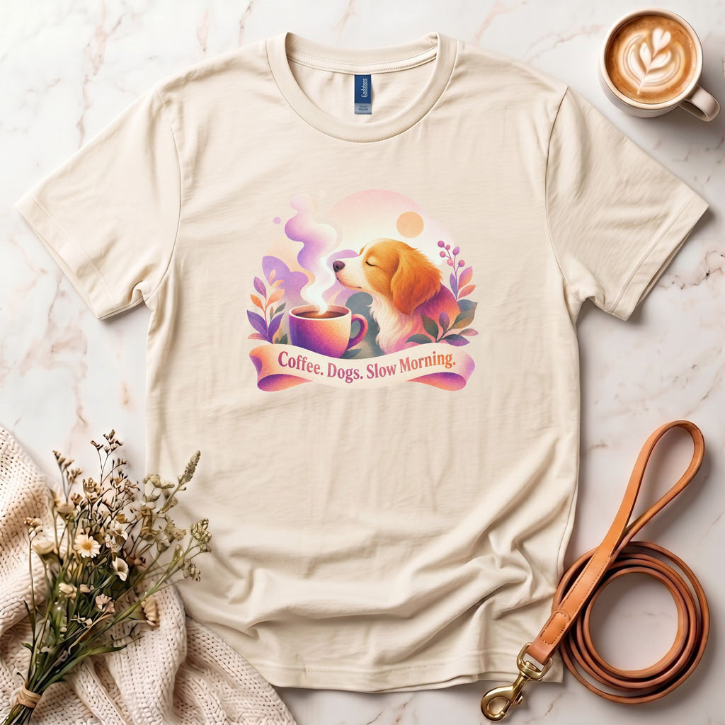 Coffee, Dogs, Slow Mornings Tee