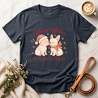 Warm Wishes & Frenchie Kisses Christmas Tee