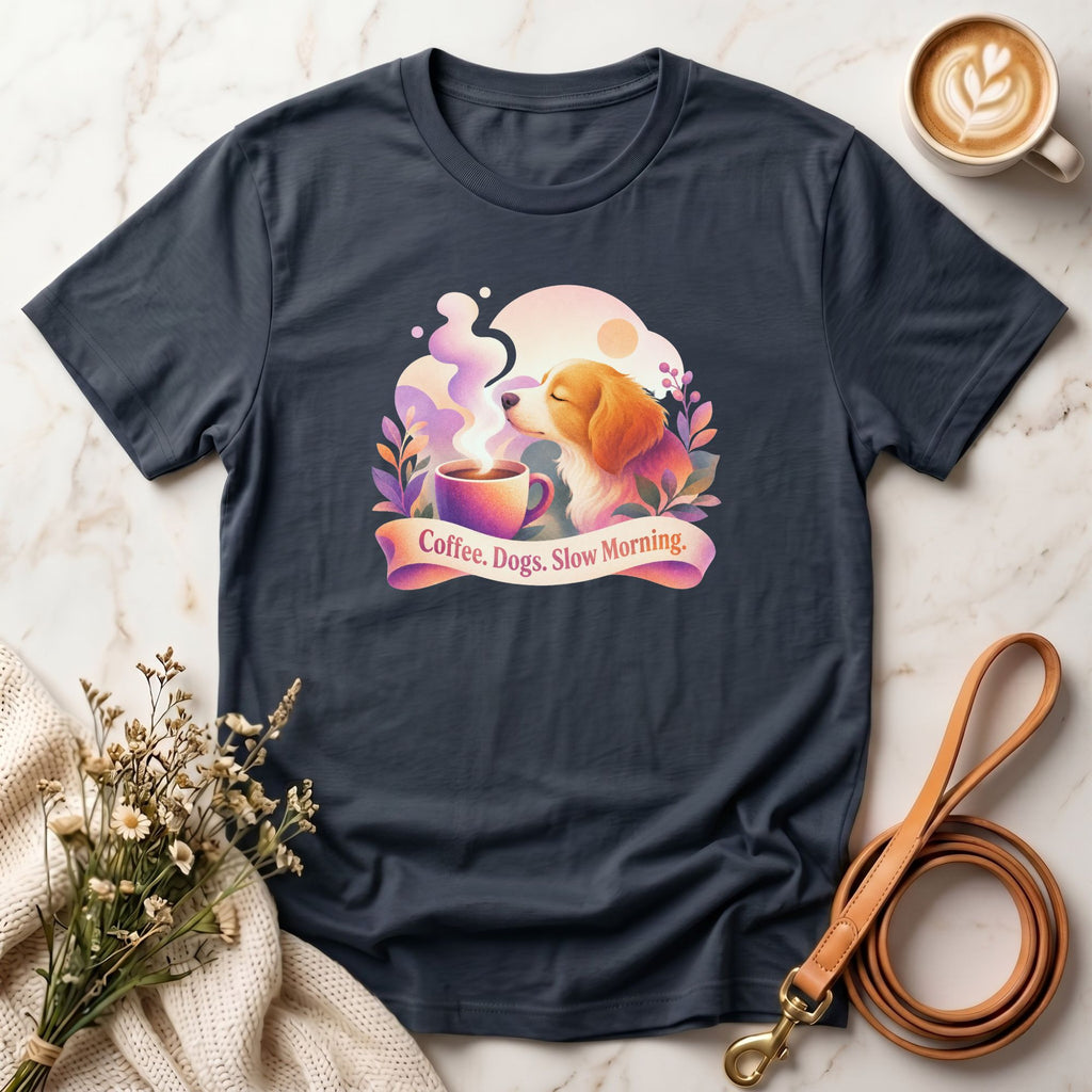 Coffee, Dogs, Slow Mornings Tee