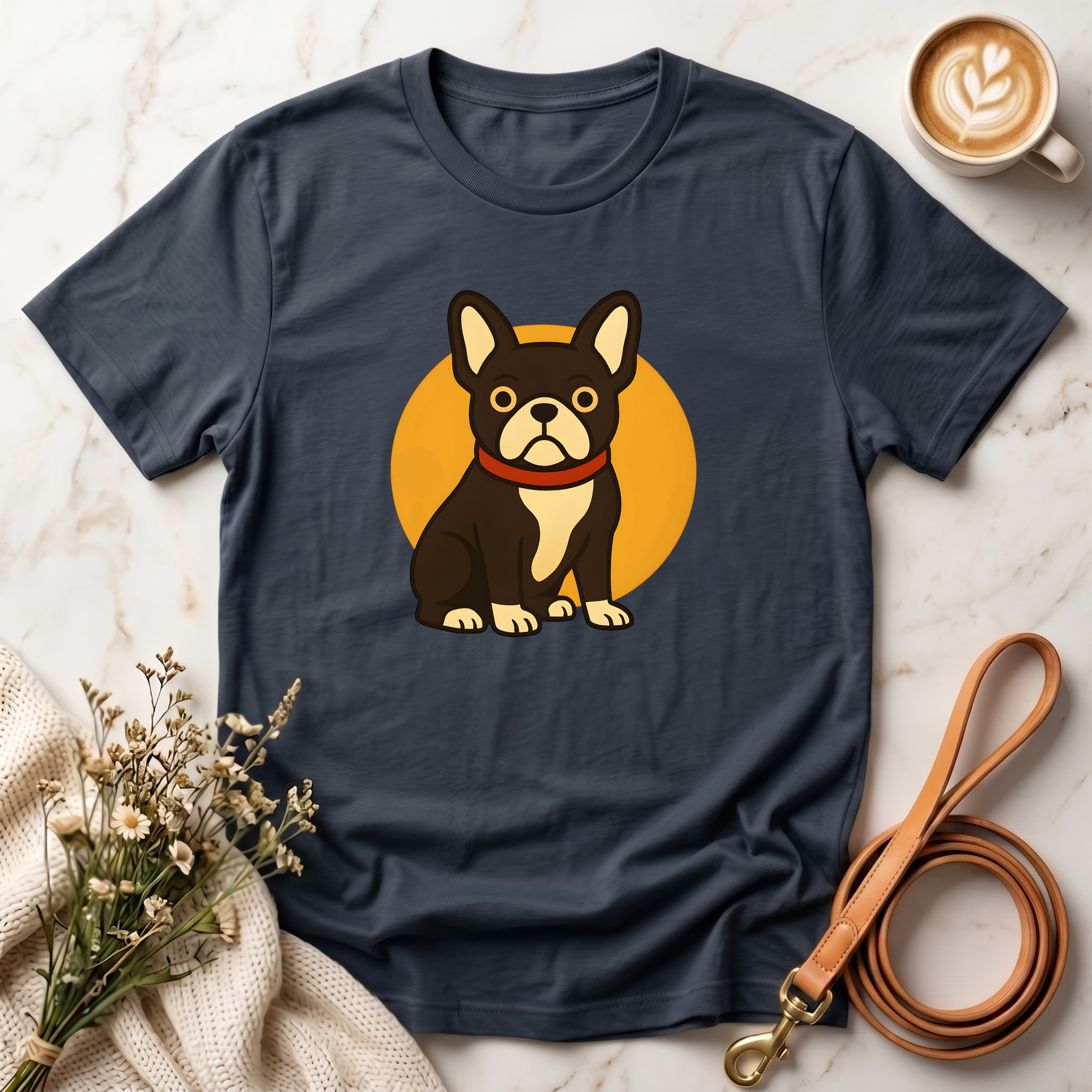 Retro French Bulldog Graphic Tee