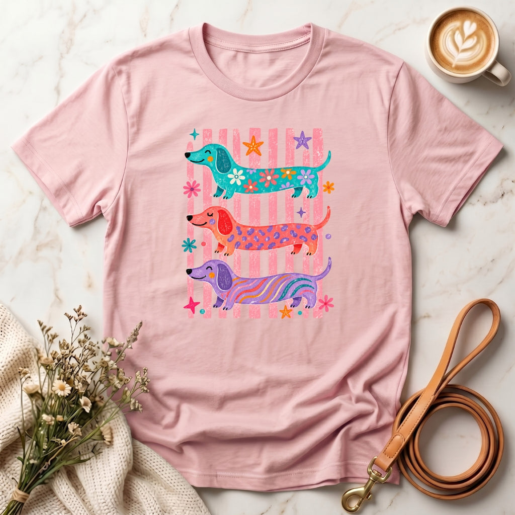 Colorful Dachshund Tee