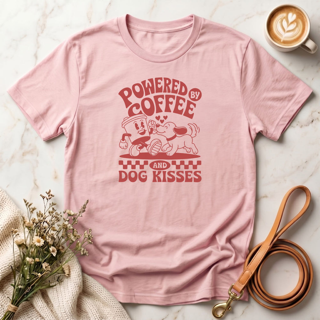 Powered by Coffee and Dog Kisses Tee