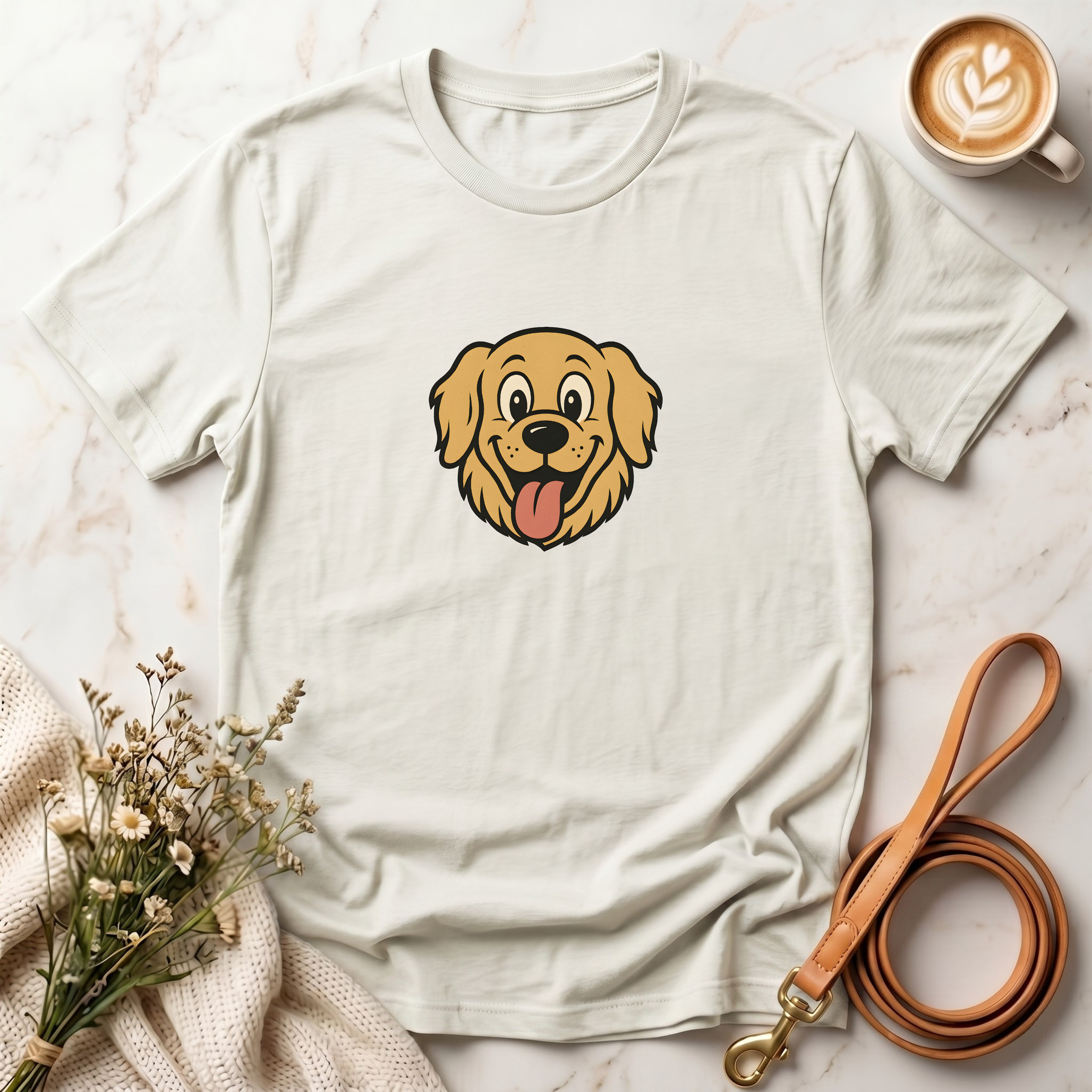 Happy Golden Retriever Tee