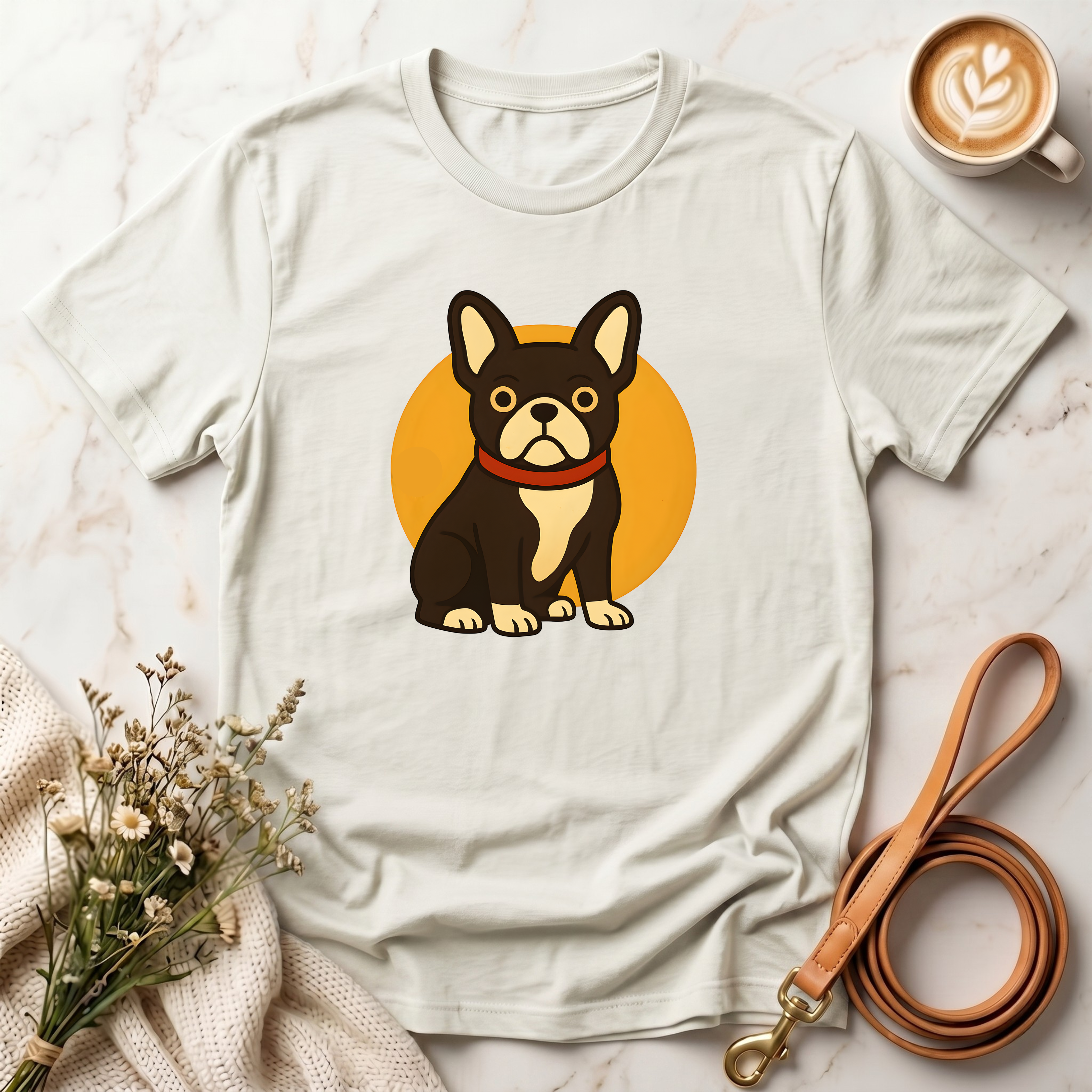 Retro French Bulldog Graphic Tee