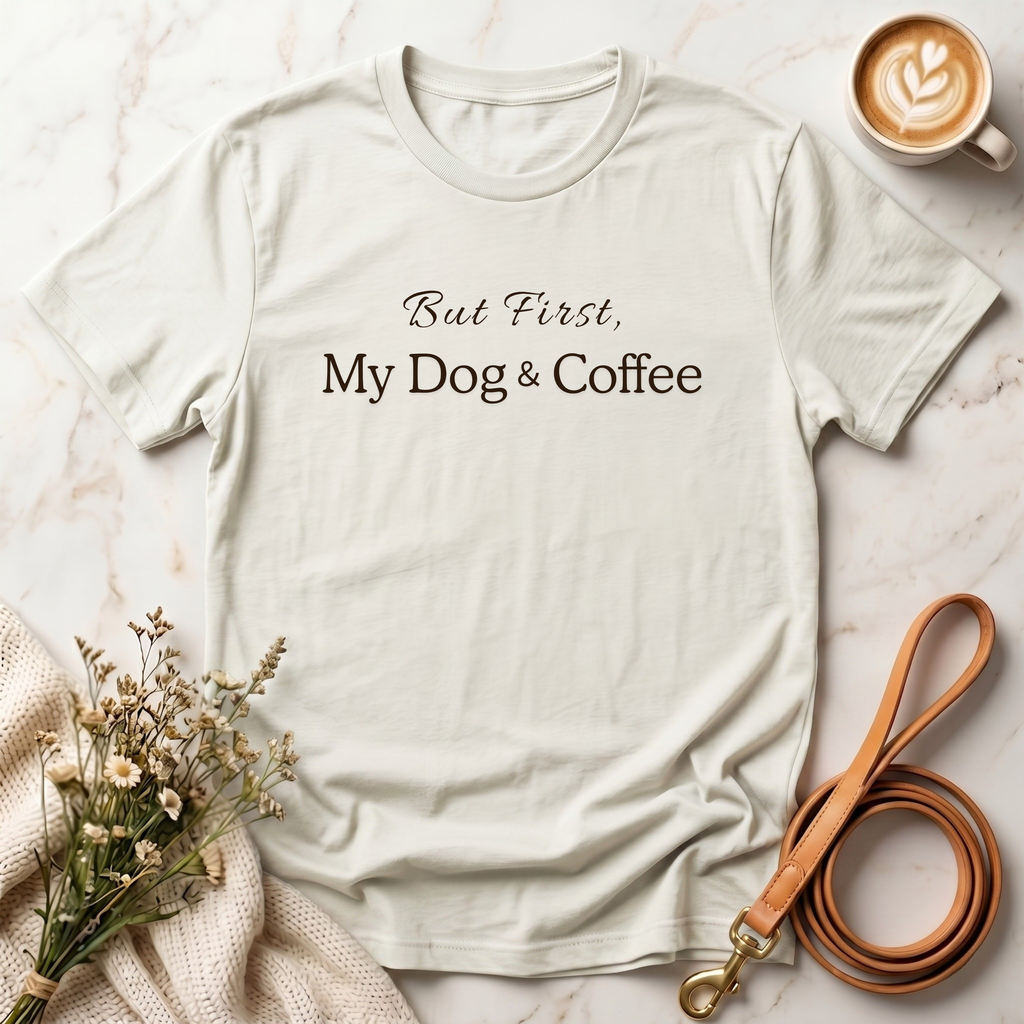 But First, My Dog & Coffee Tee